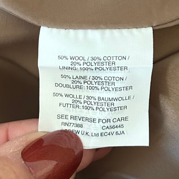 J.Crew wool blend A-Line  midi skirt pockets d ring belt fall prep academia XS - Picture 12 of 12